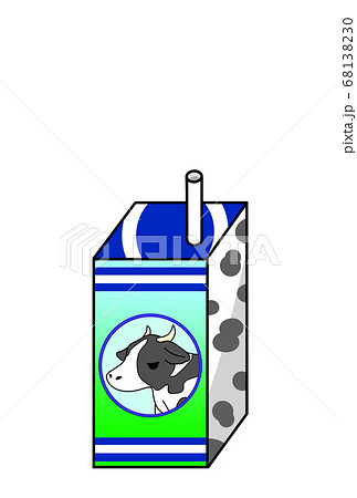 小さい牛乳パックのイラスト素材