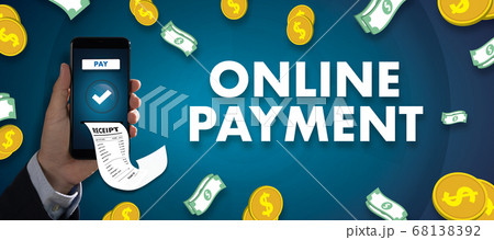 man Online Payment with Mobile Phone Pay with Card man Online Payment with Mobile Phone Pay with Card 68138392