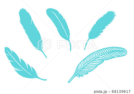 羽根のイラスト素材