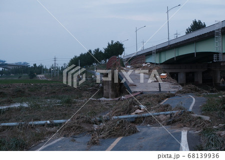 破壊 災害 浸水 68139936