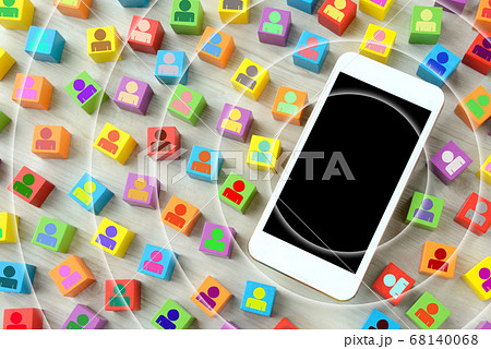 スマートフォンで情報拡散イメージ 68140068