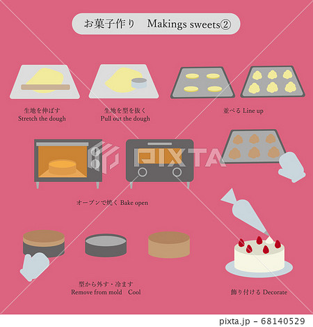 お菓子作り Makings Sweets2のイラスト素材