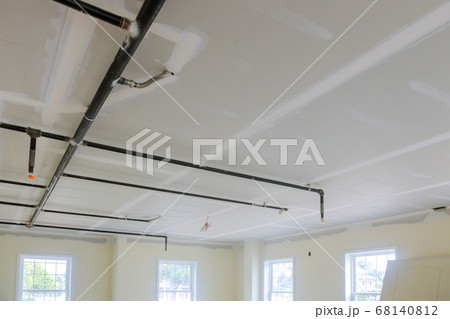 Fire sprinkler in automatic ceiling office Fire sprinkler in automatic ceiling office 68140812