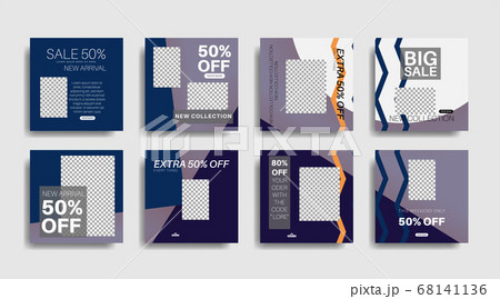 Geometric shape banner template that can be edited 68141136