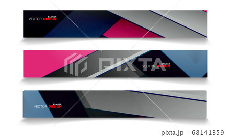 Vector banners arranged for your design, Abstract 68141359
