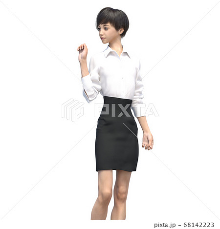 ビジネスウェアの女性　3DCG イラスト素材 68142223