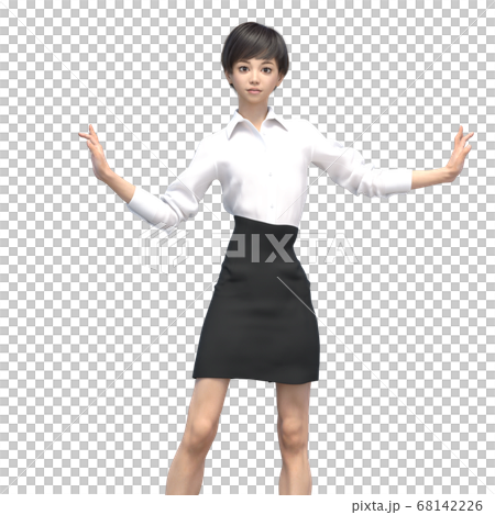 ビジネスウェアの女性　3DCG イラスト素材 68142226