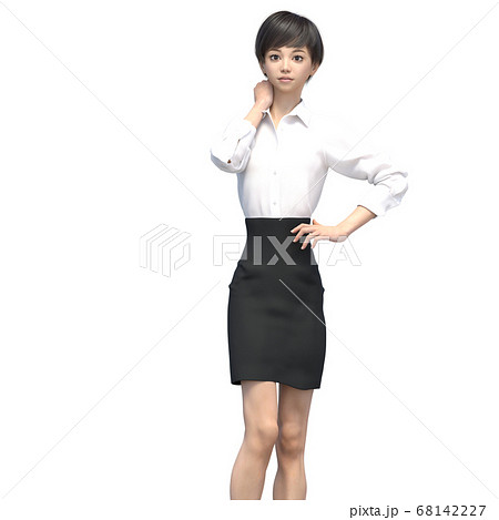 ビジネスウェアの女性　3DCG イラスト素材 68142227