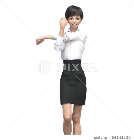 ビジネスウェアの女性　3DCG イラスト素材 68142230