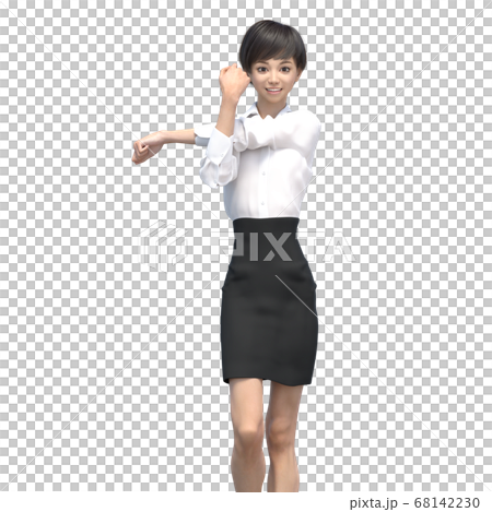 ビジネスウェアの女性　3DCG イラスト素材 68142230