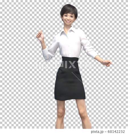 ビジネスウェアの女性　3DCG イラスト素材 68142232