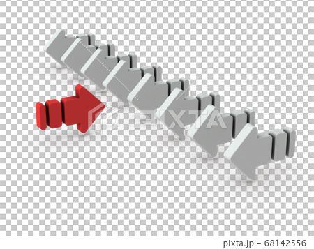 多数派と対立する少数派。3Dレンダリング。 68142556