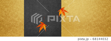 秋　紅葉　もみじ　金箔 68144032