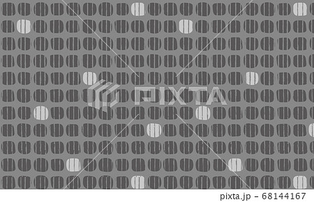 北欧パターン モノトーンコーヒー豆柄 のイラスト素材