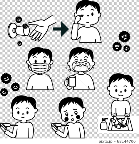 小学生男の子コロナ対策セット1色 68144700