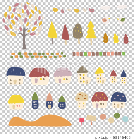 Cityscape icon autumn 68146405