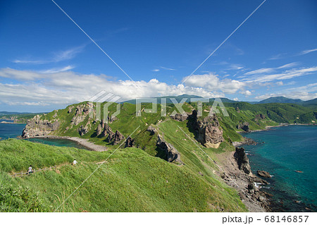 夏の積丹町神威岬 夏の積丹町神威岬 68146857