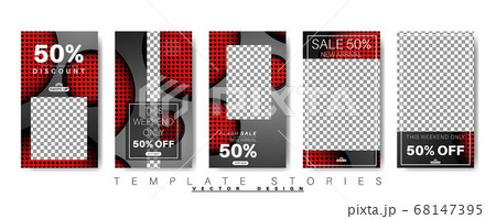 Editable template for social networking stories, 68147395