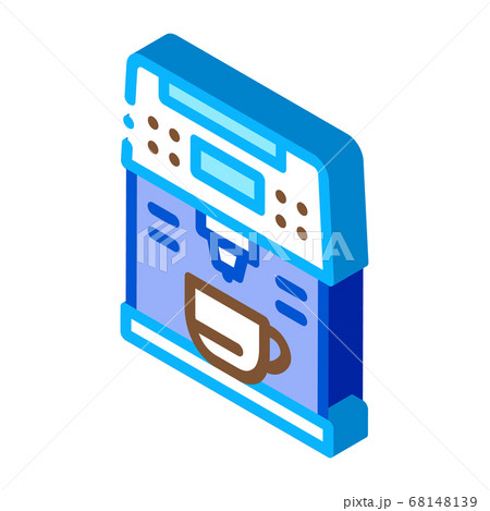coffee machine gadget isometric icon vector illustration 68148139