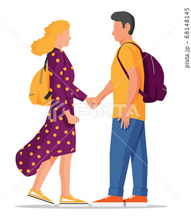 Man and woman isolated on white. Man and woman isolated on white. 68148145