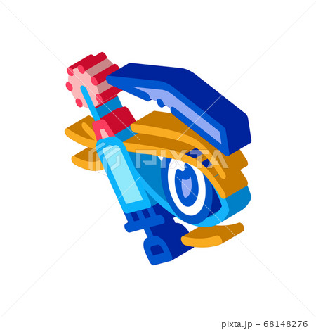 eyelid surgery local anesthesia isometric icon vector illustration 68148276