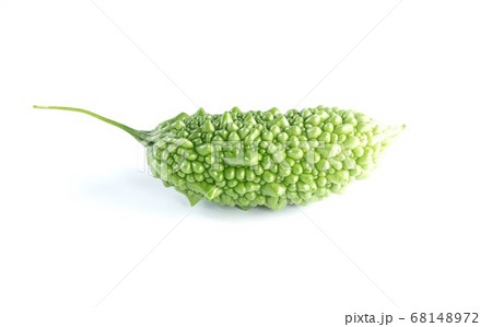 Bitter melon or bitter gourd isolated on white 68148972