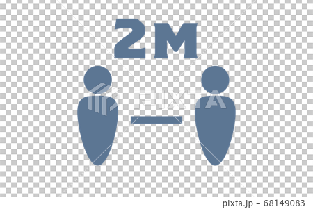Simple icon illustration of social distance Simple icon illustration of social distance 68149083