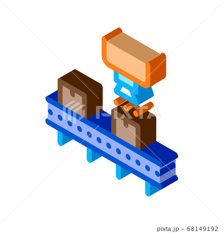 industry manufacturing isometric icon vector illustration 68149192