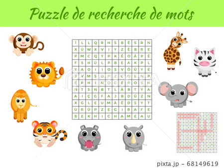 Word search puzzle. Clip cards Word search puzzle. Clip cards 68149619