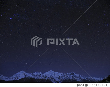 中国雲南省・徳欽 梅里雪山と満天の星 / stars over Mt. Meili, China 中国雲南省・徳欽 梅里雪山と満天の星 / stars over Mt. Meili, China 68150501