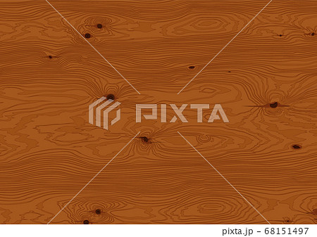 赤味がかった木材の表面　木目 68151497