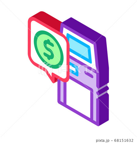 bank terminal isometric icon vector illustration bank terminal isometric icon vector illustration 68151632