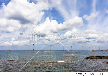 済州 風車 風力発電 68153116