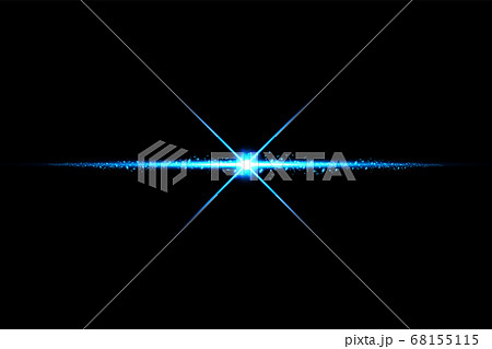 Blue warm color bright lens flare flashes leak for transitions on black background 68155115