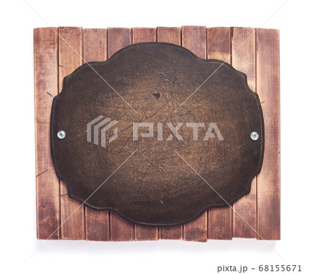 aged wooden nameplate aged wooden nameplate 68155671