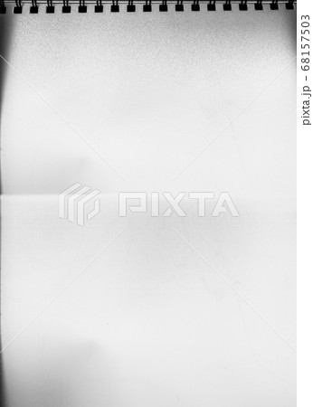blank notepad page open sketchbook white paper 68157503