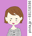 すました可愛い女の子 68158386