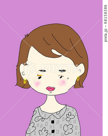 すました可愛い女の子 すました可愛い女の子 68158386