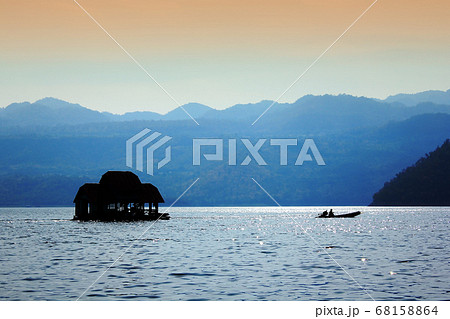 Mountain landscape with lake views Mountain landscape with lake views 68158864