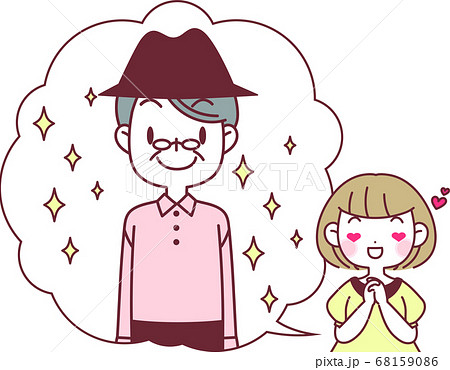 理想の男性について語る女性	 68159086