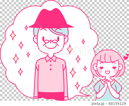 理想の男性について語る女性	 68159129