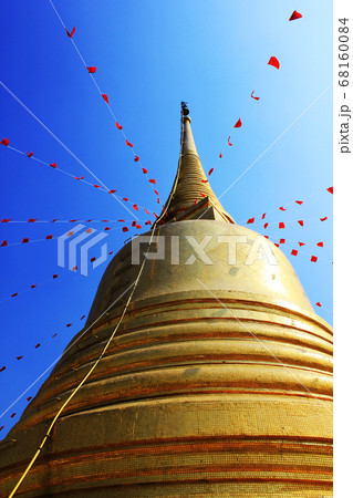 Tall golden pagoda , Wat Saket, the royal temple There is a unique Golden Mountain Pagoda. Tall golden pagoda , Wat Saket, the royal temple There is a unique Golden Mountain Pagoda. 68160084