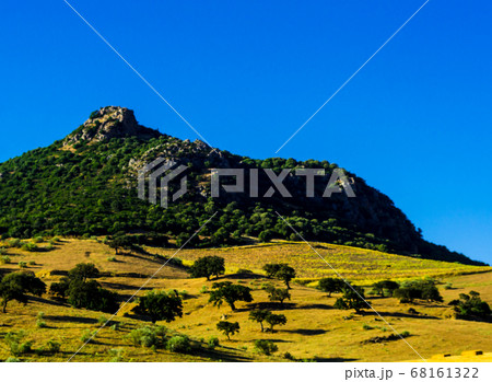 mountain peaks in the Andalusian region, typical 68161322