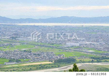 滋賀県の三上山からの眺め 68161968