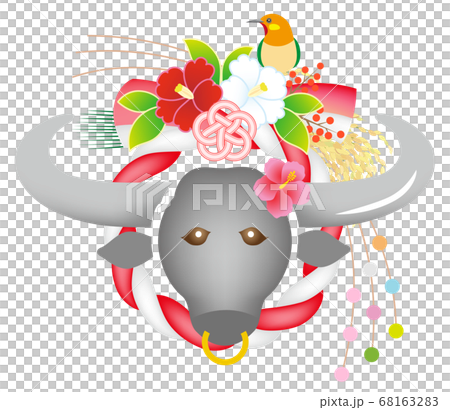 Beef ox New Year decoration Shime decoration 68163283