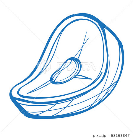 Steak sketch of the logo. Element for infographics in the hand drawing style. 68163847