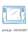 Black graphic tablet outline. The elements for infographics with a hand-drawing style. 68163887