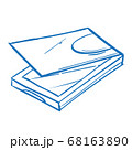 Open box sketch. The elements for infographics with a hand-drawing style. 68163890