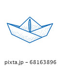 Paper boat sketch. 68163896