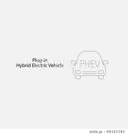 BEV,EV,Battery Electric Vehicle Icon.Electric car 68165283